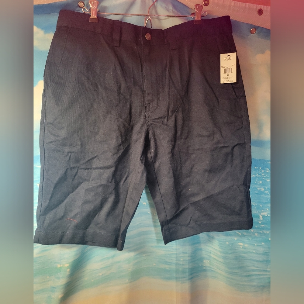 Volcom NWT Mens Stretchy Shorts Size 32 Navy Blue